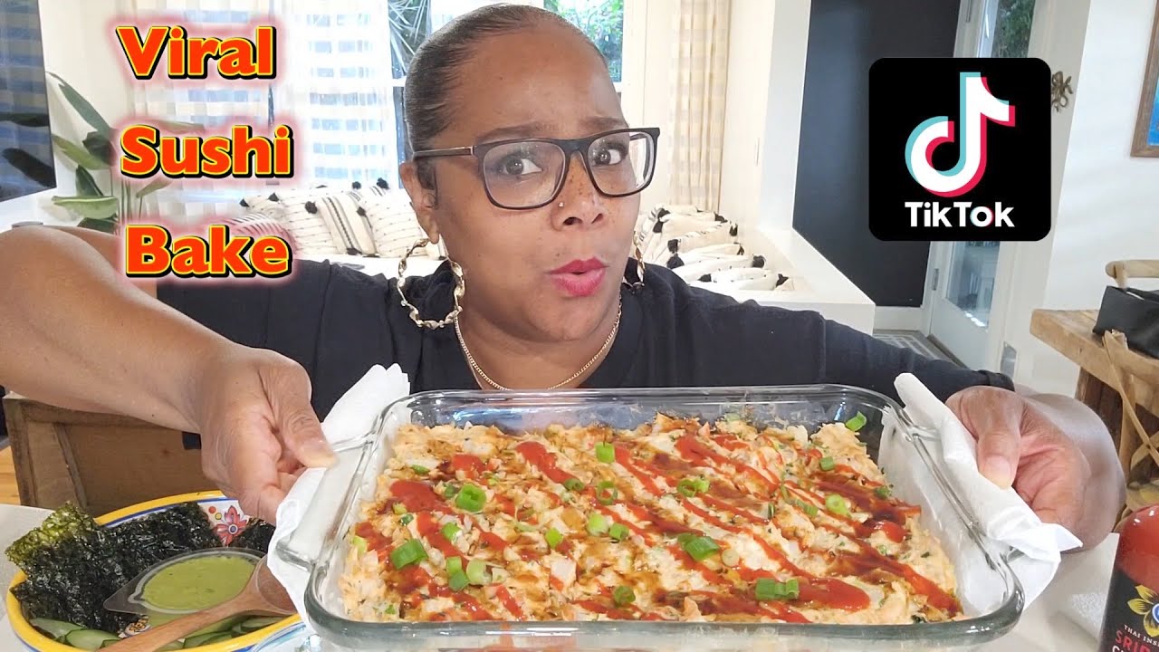 TRYING TIK TOK VIRAL SUSHI BAKE FOR THE FIRST TIME (BOMB!) YouTube