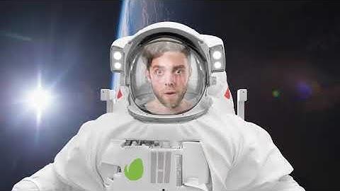 Astronaut in Spacesuit Face Mock up