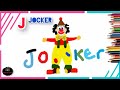 How to draw Joker | Joker drawing for kids | Joker Drawing|  Clown Drawing | Jokers Cap Drawing
