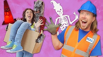 🎃 Halloweenworkshop van klusjesman Hal! | Tie-dye shirts, veiligheidskegels snijden en een weerwo...