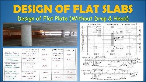 Design of Flat Slab without Drop & Head | Hindi | Type-1 | Design of Concrete Structures |