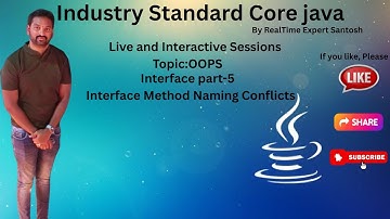 InterfaceMethodNamingConflicts| Java Tutorial|Java for beginners 2025| Full Stack Java|Java Training