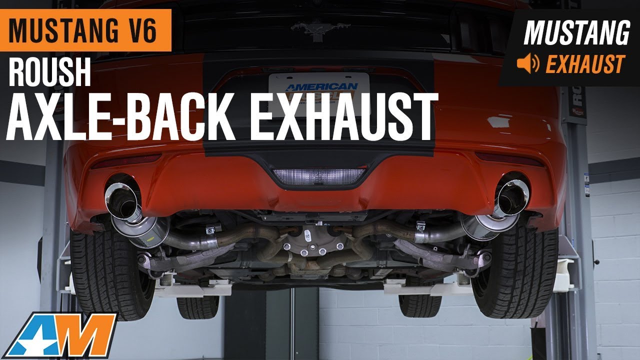 20152017 Mustang V6 Roush AxleBack Exhaust Sound Clip & Install YouTube