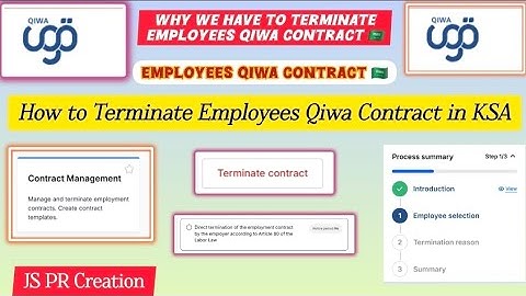 Hoe u het Qiwa-contract van een werknemer in Saoedi-Arabië kunt beëindigen #ksa #qiwa #qiwacontra...