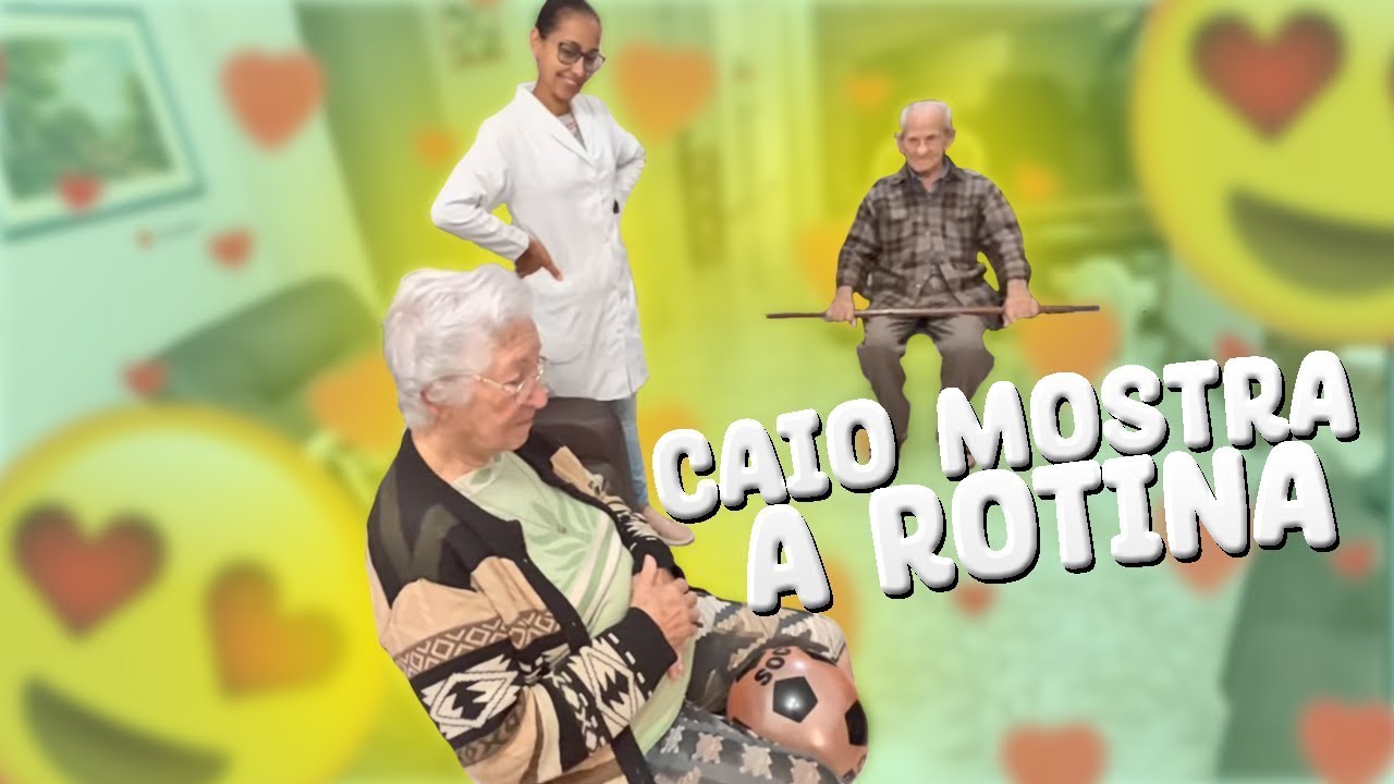 caio mostra como é a rotina dos avos na fisioterapia