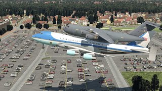 Boeing 747 Too Tired To Carry Military Aircraft C-17 | X-Plane 11