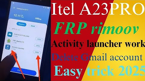 Itel A23pro FRP unlock 🔓/rimoov Google account 👉👉FRP Bypass mobile unlock without PC