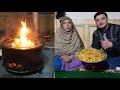 We Renew Our Wooden Stove And Cooked  Keema Macaroni For Dinner 😋😋