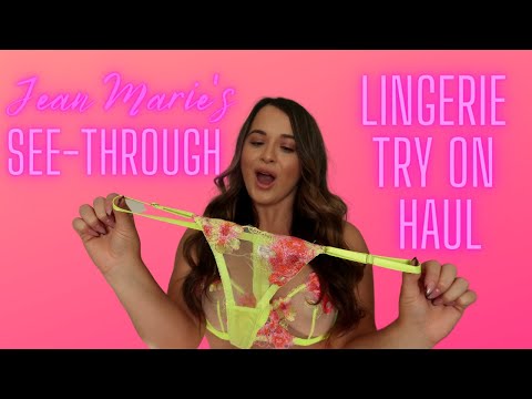 TRANSPARENT Lingerie Try on Haul | Jean Marie Try On