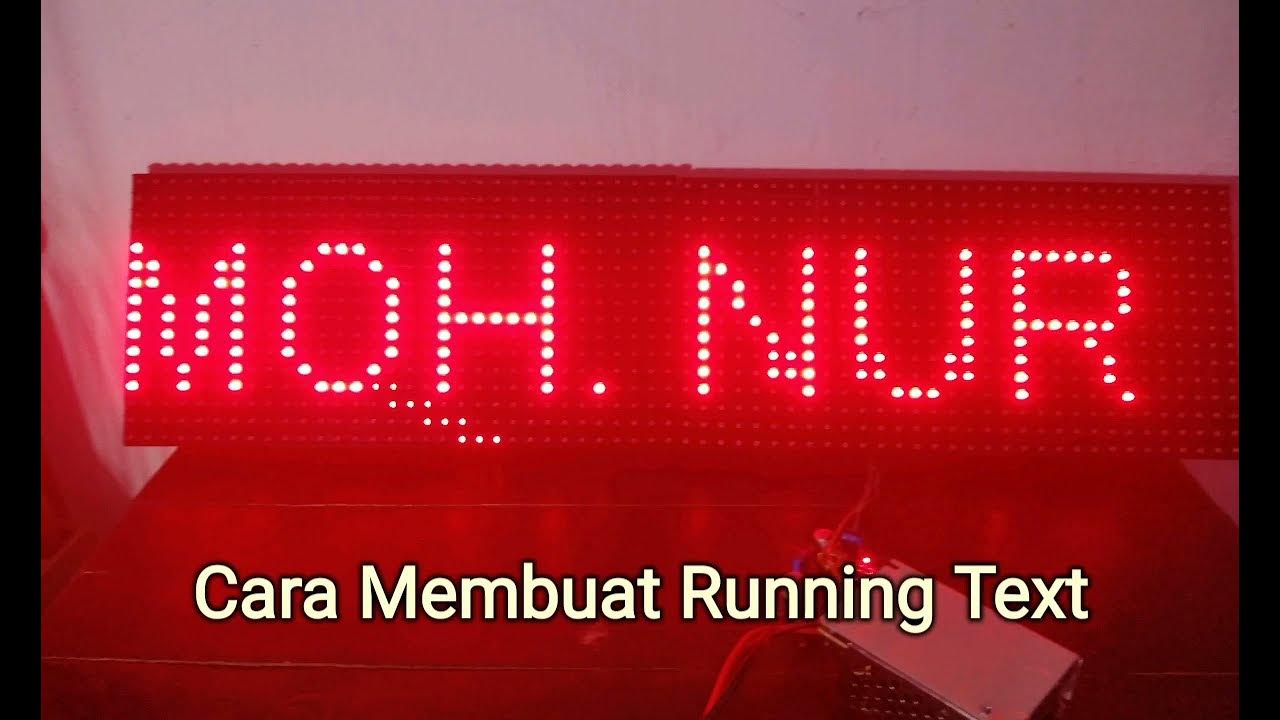 Membuat Running Text dengan Huidu W03 - YouTube