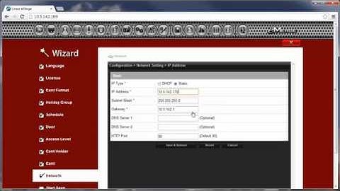 e3 Series: Setup Wizard Network Settings