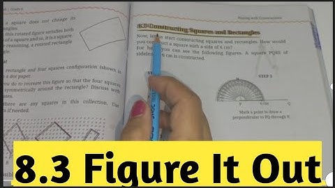 Ex -8.3 Constructing Square and Rectangle | Chapter -8  | Class -6th Maths - Ganita Prakash