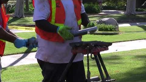 Removing Core Sleeve from Split Spoon Sampler