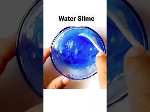 How To Make Water Slime at Home#shorts #short #shortvideo #shortsvideo #slime #slimeasmr#slimevideos