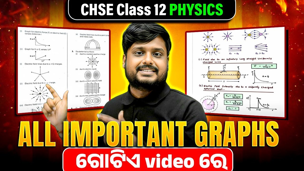 All Important Graphs in 1 Video 🔥 CHSE Class 12 Physics | One Shot Revision for Board Exam 💯