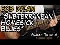 Bob Dylan - Subterranean Homesick Blues - Guitar Lesson (A BLAST TO PLAY!)