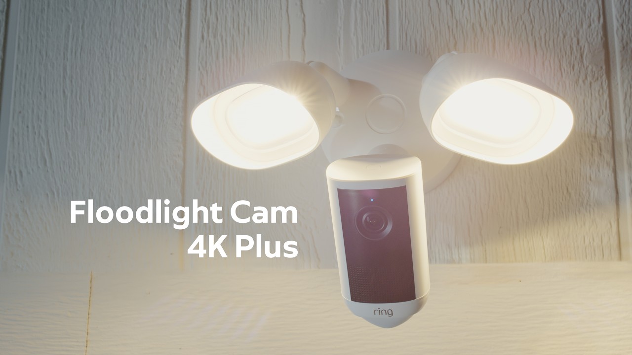 New Ring Floodlight Cam 4K Plus | Retinal 4K, Motion-Activated Floodlights, and 3D MotionDetection