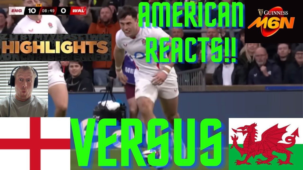 American Reacts England VS Wales!! 6 Nations Domination!! - YouTube