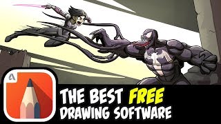 The BEST FREE Drawing Software - Autodesk Sketchbook Pro (Ft. Alita Battle Angel and Venom) screenshot 5