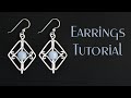 Wire Wrapped Jewelry Tutorial: Art Deco Kite Earrings | Intermediate Wrapping Project