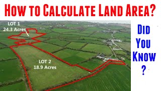 How to Calculate Land Area ? Easy Method