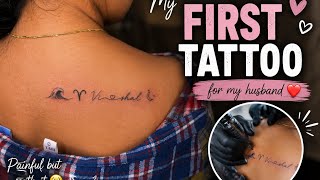 I got my FIRST tattoo for my husband ❤️🥹