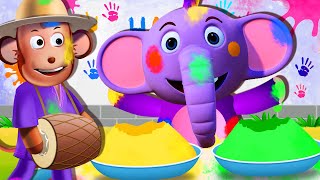 Holi Aayi Song For Kids 🌈 | Happy Holi 💦 🔫 | Hindi Rhymes And Kids Songs