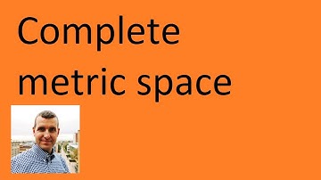 Complete metric space:  example & proof