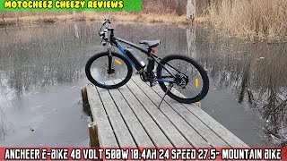 ANCHEER E-bike 48 volt 499wh 10.4ah 21 speed 27.5