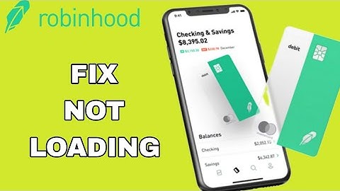 How To Fix And Solve Not Loading On Robinhood App | Easy Fix