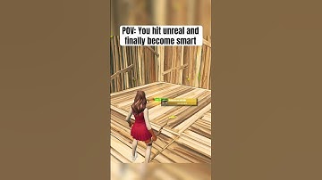 POV: You Hit Unreal And Finally Become Smart 😏🧠 #fortnite #fortniteshorts