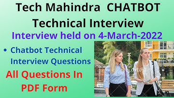 Chatbot Technical Interview Questions || Interview Held On 4- March- 2022 @techlecture