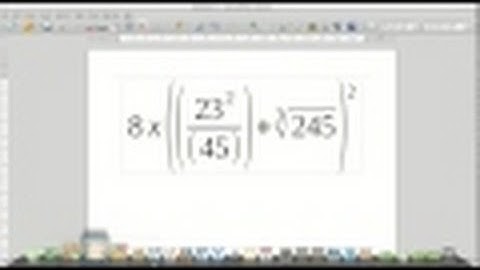 LibreOffice Math - (Complex) Equation Editor - Writer - Tutorial (Linux)