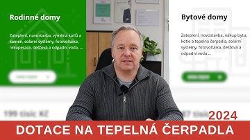 Dotace na tepelná čerpadla ZMĚNĚNY!