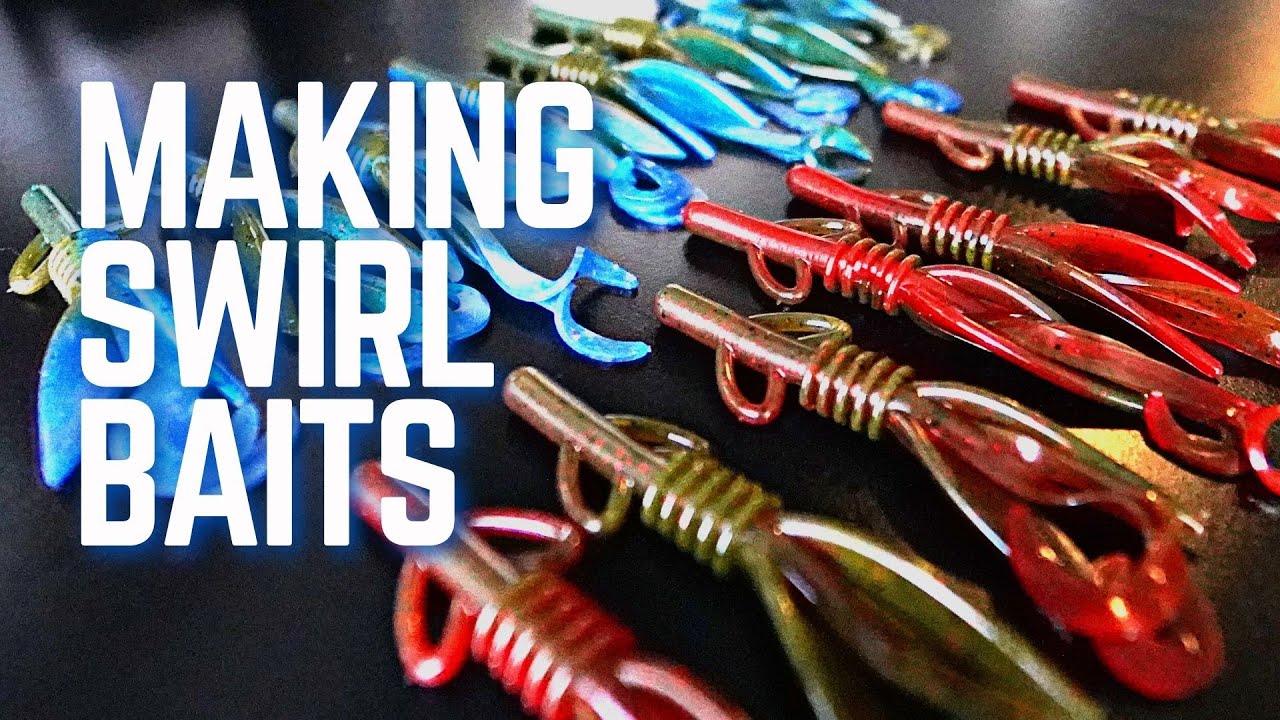 Making Fishing Lures for Bass - Making Swirl Colored Soft Plastics 