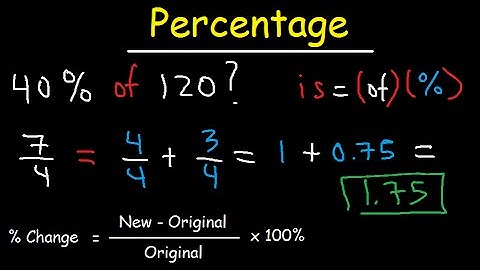 Percentage Word Problems