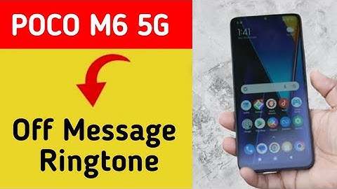 How to turn off message ringtone, Poco M6 5G me message sound band kaise karen, message problem