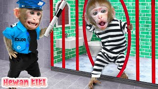 Monyet Hewan lolos dari Tantangan Labirin yang Menakjubkan | Kartun Monyet Lucu | Hewan KIKI Channel