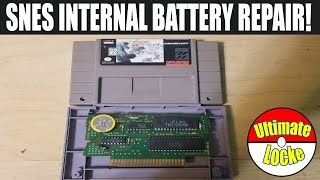 Super Nintendo Cartridge Save Battery Replacement