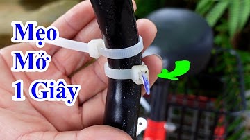 Tuyệt chiêu mở dây rút chỉ cần 1 giây, cách tháo dây rút dễ nhất của bình điên nặng