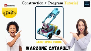 LEGO Spike Prime Warzone Catapult - Step-By-Step Construction & Programming Tutorial