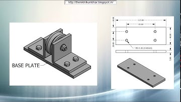 The Wheel Support Assembly_Part 1 - BASE PLATE by Autodesk Inventor 2017