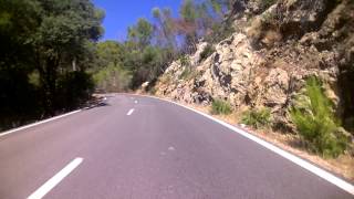 Driving in the mountains of Mallorca