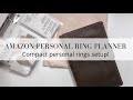 Amazon Personal Ring Planner + Compact Personal Rings Setup! | Fasjosma Personal Ring Planner