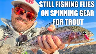 Still Fishing Flies for Trout on Spinning Gear 