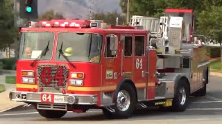 LACoFD Quint 64 Responding (x2)