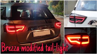 Brezza modified | Aftermarket Rear lights for Brezza | Sahil Sethi