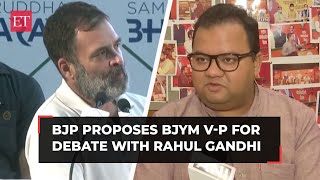 BJP takes up debate 'challenge' with Rahul Gandhi; nominates BJYM Vice President Abhinav Prakash