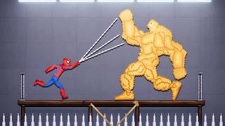 Spider Man vs Bulk Pumpkin Deadly Battle Wrestling Spike 4K (People Playground) screenshot 2