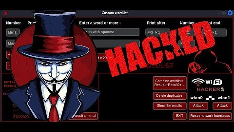 Kali linux tools Hacking password wifi, wordlist with mentalist in 5 minutes